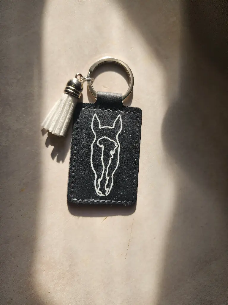 Custom Leather & Wood Keychains